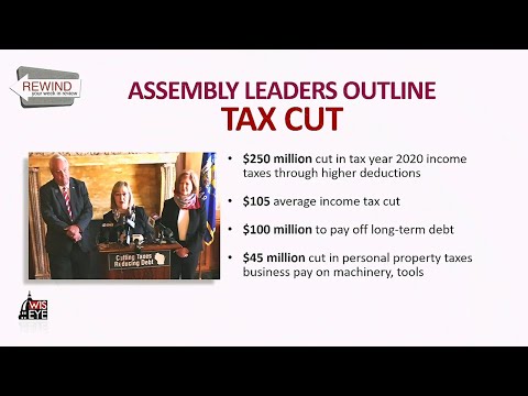 WisEye Morning Minute: Assembly Leaders Outline Tax Cut