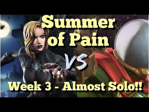 MCOC - Summer of Pain - Week 3 - Black Widow Claire Voyant VS Mysterio - (Almost) Solo!!!