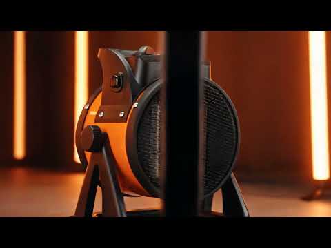 Fan with ceramic heating element 1000/2000W/230V orange/black