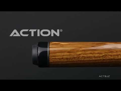Action ACTBJZ Zebrawood Break Jump Pool Cue - HD Rotating 360 Degree Wide View