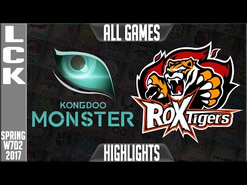 Kongdoo Monster vs ROX Tigers Highlights All Games - LCK Week 7 Day 2 Spring 2017 KDM vs ROX