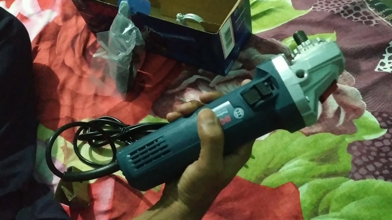 Bosch GWS 9-125 S Angle Grinder with Variable speed switch (900 Watts) Unboxing.