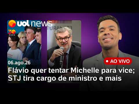 Flávio Bolsonaro quer tentar Michelle vice após repercussão sobre Gaspar; STJ tira cargo de ministro