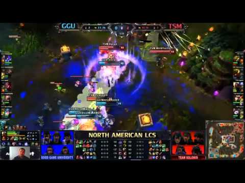 GGU vs TSM - Good Game University vs Team Solo Mid - LCS 2013 NA - English Commentary
