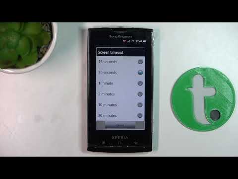 How to Change Screen Timeout on SONY ERICSSON Xperia X10 – Display Settings