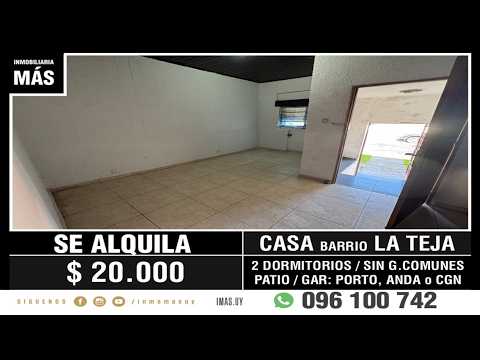 Video de YouTube - Casa Alquiler La Teja Montevideo iMas.uy LM *