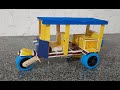 How To Make Tuk Tuk RickshawTaxi At Home DIY Matchbox Auto Rickshaw Craft Matchbox Rickshaw Top
