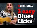 3 Easy Blues Licks For Acoustic Guitar Steve Stine GuitarZoom Com
