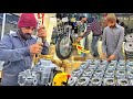 Unique 70cc Motorcycle Engine Assembly Process In A Factory Complete Process Engine
