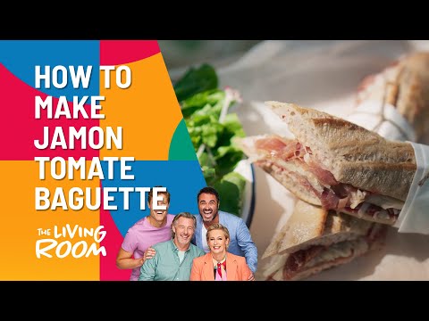 How To Make Pan Con Tomate With Jamon & Baby Cos Salad | The Living Room | Channel 10