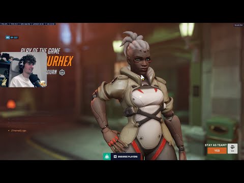 POTG! COLOURHEX - SOJOURN IS OP! OVERWATCH 2 SEASON 18 TOP 500 GAMEPLAY