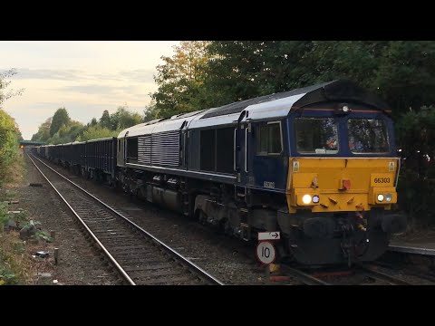 GBRf 66303 6G89 Hindlow Quarry - Hams Hall @ Woodley 3/10/22