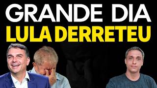 GRANDE DIA! Flávio Bolsonaro passa LULA em duas pesquisas e LULA derrete