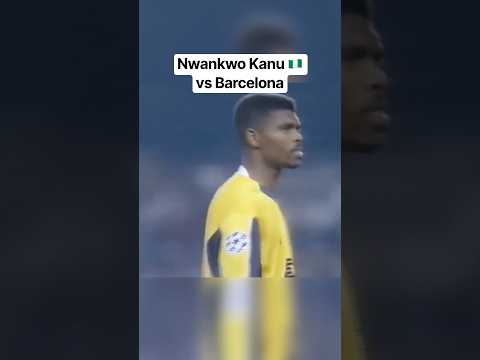 Nwankwo Kanu 🇳🇬 vs Barcelona in 1999 🔥 #football #arsenal #africa  #nigeria