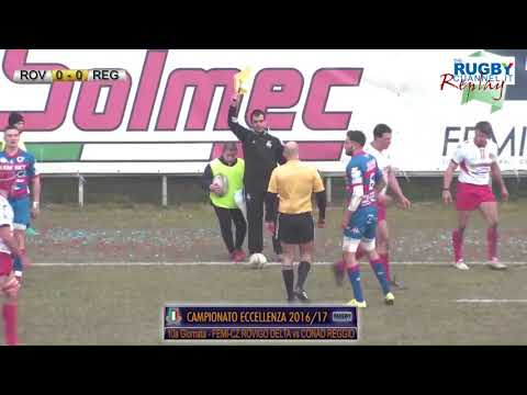 10a Giornata   FEMI CZ ROVIGO DELTA vs CONAD REGGIO   Campionato Eccellenza Rugby 2016 17