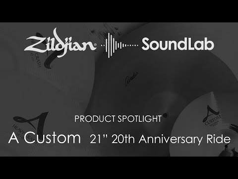 Zildjian 21 Inch A Custom 20th Anniversary Ride Cymbal A20822  642388307960 image 4