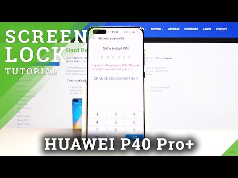How to Set Up Screen Lock in Huawei P40 Pro+ - Lock Screen Options