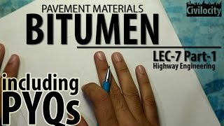 Bitumen | Pavement Materials | Highway Engineering | Lec-7 Part-1