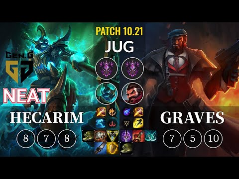 GEN Neat Hecarim vs Graves Jungle - KR Patch 10.21