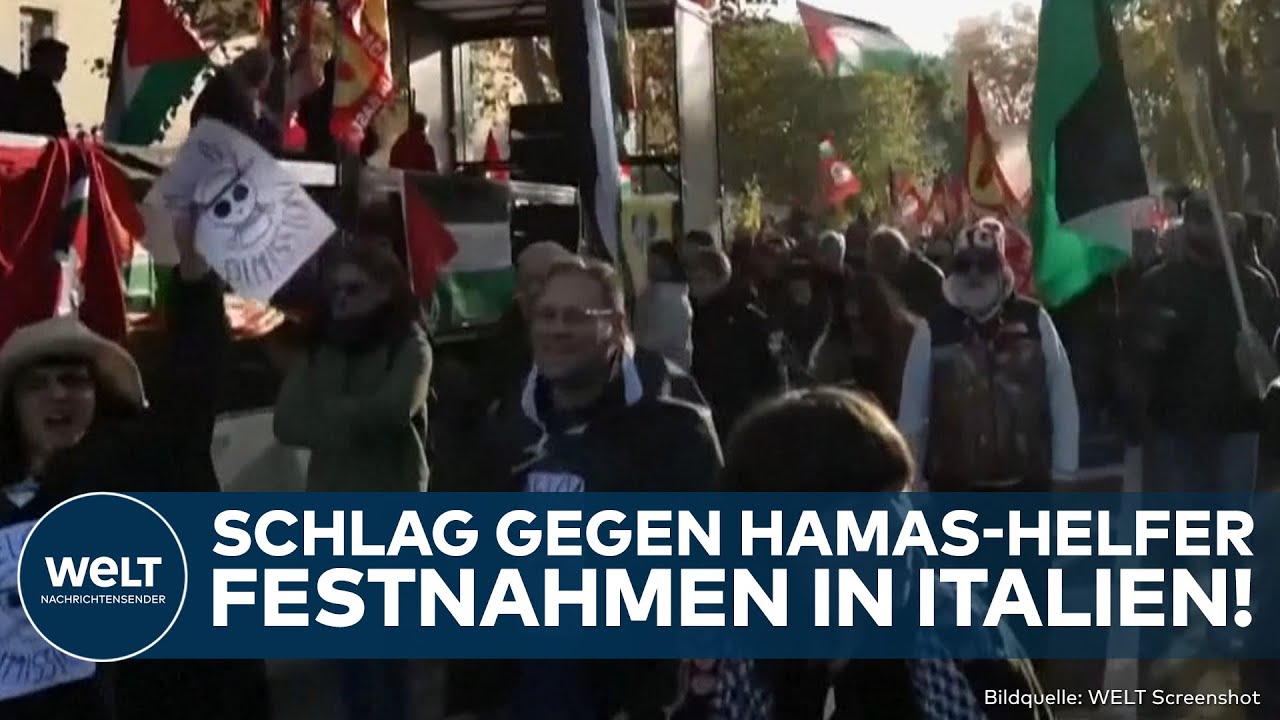 ITALIEN: Schlag gegen Hamas! Helfer wegen Finanzierung von Terror festgenommen