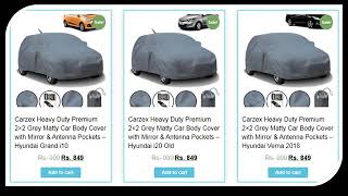Buy CAR BODY COVERS Online