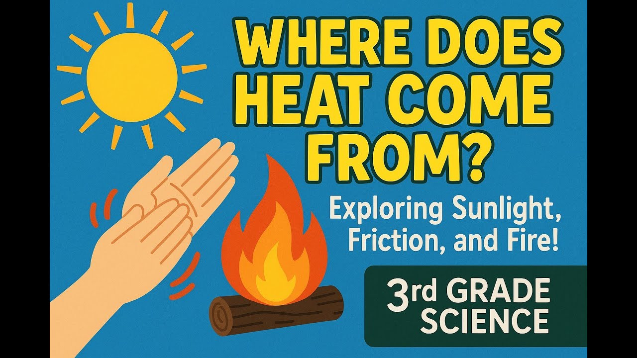 🔥 Where Does Heat Come From? Exploring Sunlight, Friction, and Fire! | 3rd Grade Science