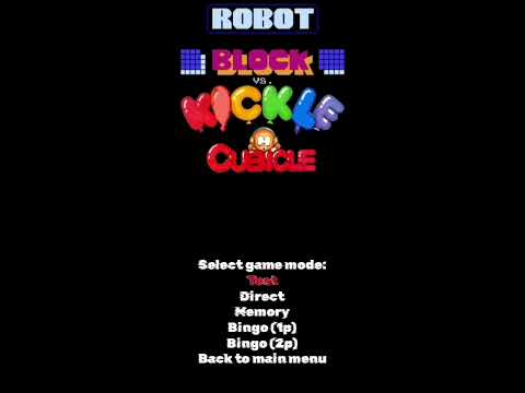 Robot Block vs. Kickle Cubicle (Windows, game walkthrough) - Phase 1, Level 1 (Direct Mode)