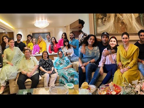 Kareena Kapoor,Alia Bhatt,Karishma Kapoor & Ranbir Kapoor celebrate Raksha Bandan with Kapoor Family