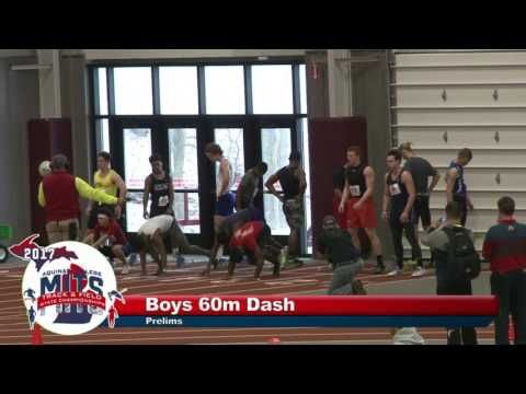 MITS 2017 Boys 60m Dash Prelims Heat 1