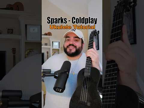 EASY Ukulele Tutorial for SPARKS by Coldplay #shorts