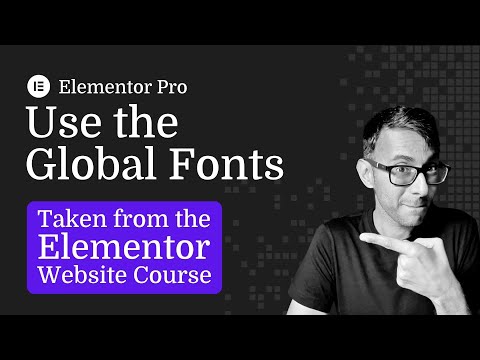 Elementor Global Fonts