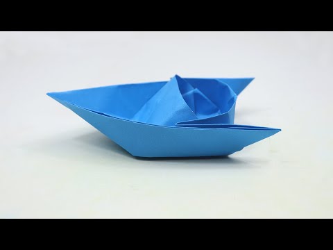 How to Make A Paper Boat - DIY Easy Paper Speed Boat - Origami Paper Boat Making