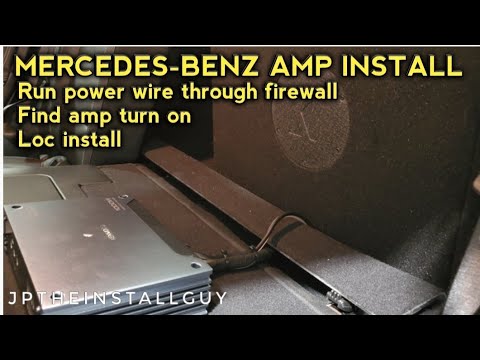 How to install an amp in a Mercedes-Benz