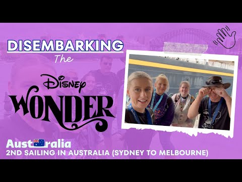 Thumbnail for What does the last day on the Disney wonder look like? DISEMBARKING the DISNEY WONDER AUSTRALIA