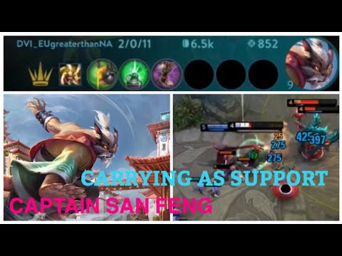 CARRYING AS SUPPORT WITH CAPTAIN SAN FENG - VAINGLORY 5V5 RANKED TIPS