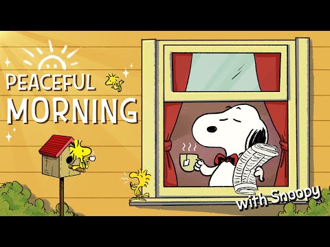 Wake Up with Jazz & Snoopy 🎼 | Peaceful Mornings & Coffee Time Music