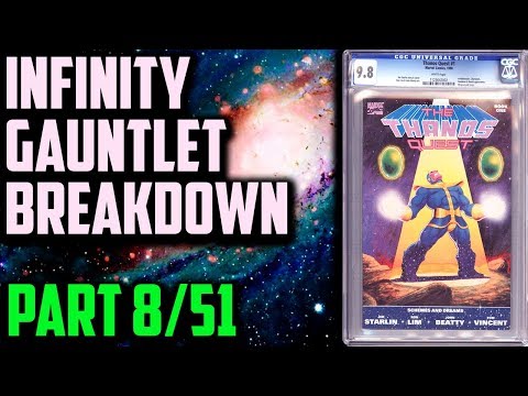 SERIOUS GEEKS ONLY - Infinity Gauntlet, The Complete Saga 8/51 - Thanos Quest Part 1