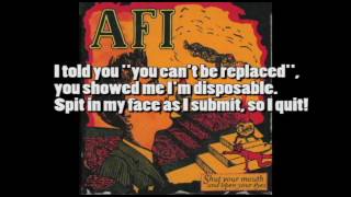 AFI Three seconds notice w/ lyrics