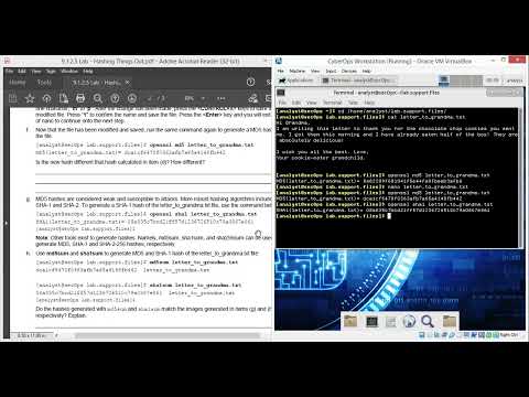 9.1.2.5 Lab - Hashing Things Out