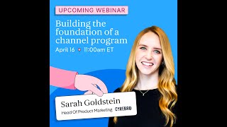 Demostack: Building a channel-enablement marketing program with Sarah Goldstein, CYREBRO