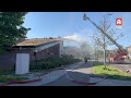 Grote brand in voormalig uitvaartcentrum in Alphen aan den Rijn