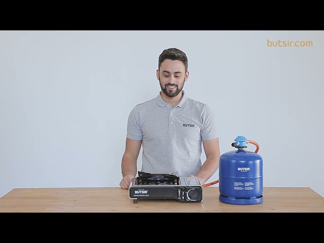 Vídeo relacionado con Aspes Cocina Gas Butano 3 Zonas de Cocción, Blanco AKG3500PB. Control Manual, Quemador WOK triple llama, Compartimento Bombona, Tapa Abatible