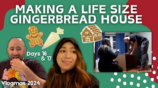 Making A Life Size Gingerbread House | Vlogmas 2024