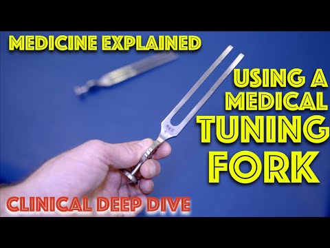 How to Use a Medical Tuning Fork - Assessing Vibration Sense - Clinical Skills - Dr Gill