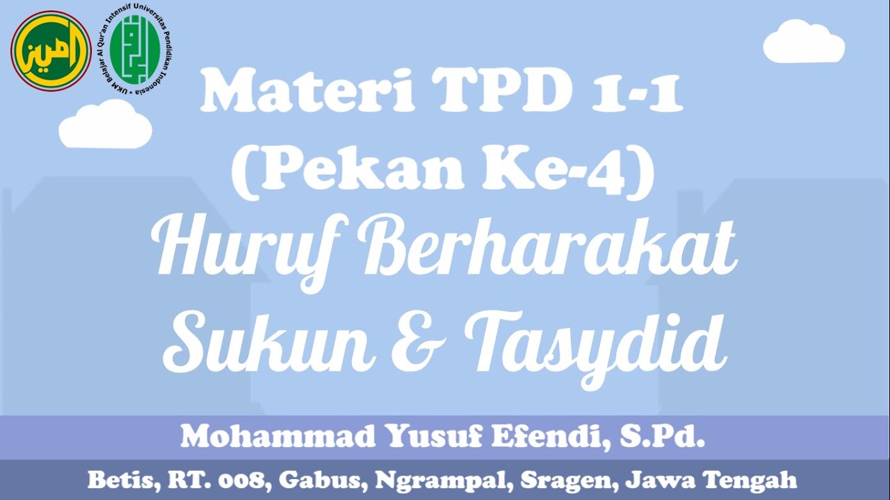 Cara Membaca Huruf Berharakat Sukun dan Tasydid (Setiap Huruf Punya Ciri Khas. Awas Salah!)