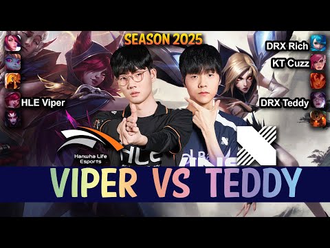 HLE Viper vs DRX Teddy - Viper XAYAH vs Teddy KAI'SA ADC - Patch 15.7 KR Ranked | lolrec