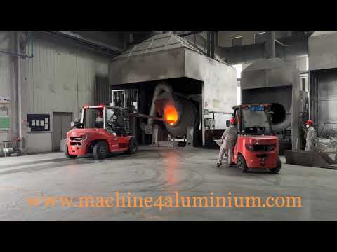 Aluminum dross rotary furnace charging and operation