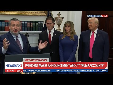 Sen. Ted Cruz Delivers Remarks at the White House on Dell Investment and Trump Accounts Becoming Law