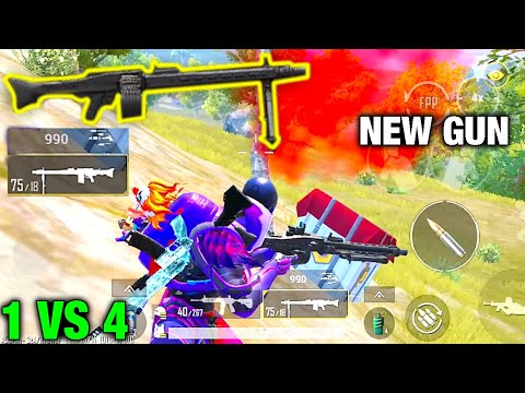 My First Time Use New Gun MG3 | SOLO vs SQUAD PUBG MOBILE