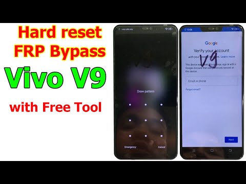 Vivo V9 (vivo 1723) Hard reset/Frp Bypass /Pattern, Pin, Password Unlock with Free Tool